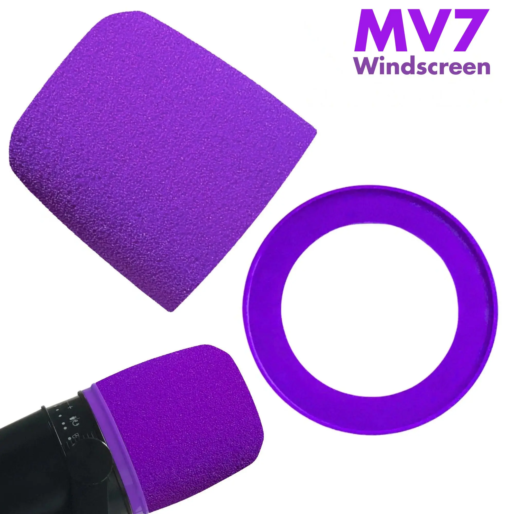 Shure Mic Mv7 - غطاء رغوي للميكروفون MV7 من شور،