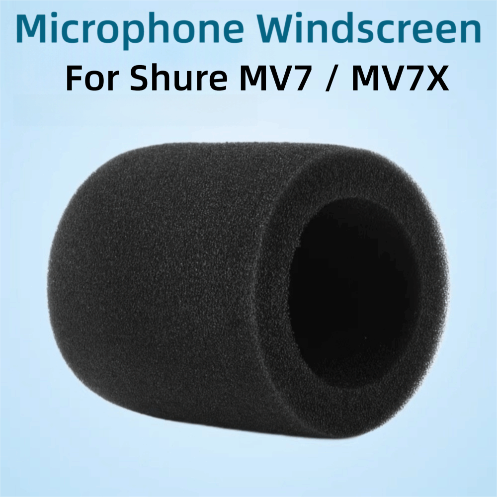 Shure Mic Mv7 - غطاء ميكروفون بديل من الإسفنج المخملي