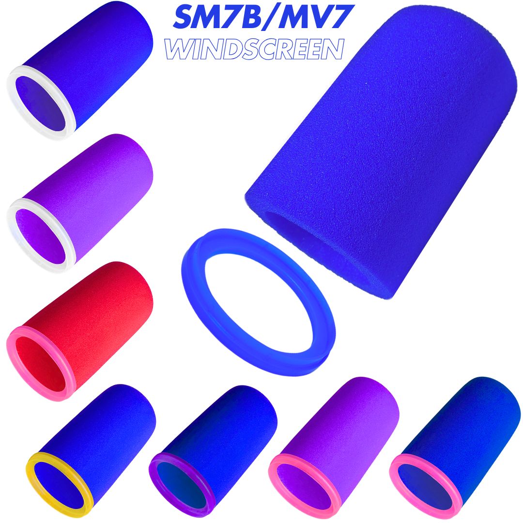 Shure Mic Mv7 - SM7dB الزجاج الأمامي رغوة عالية الكثافة