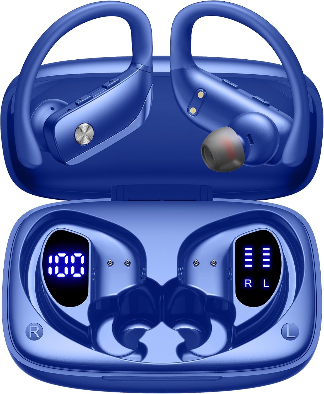Sports Earphone Hook - سماعات أذن لاسلكية مع علبة شحن