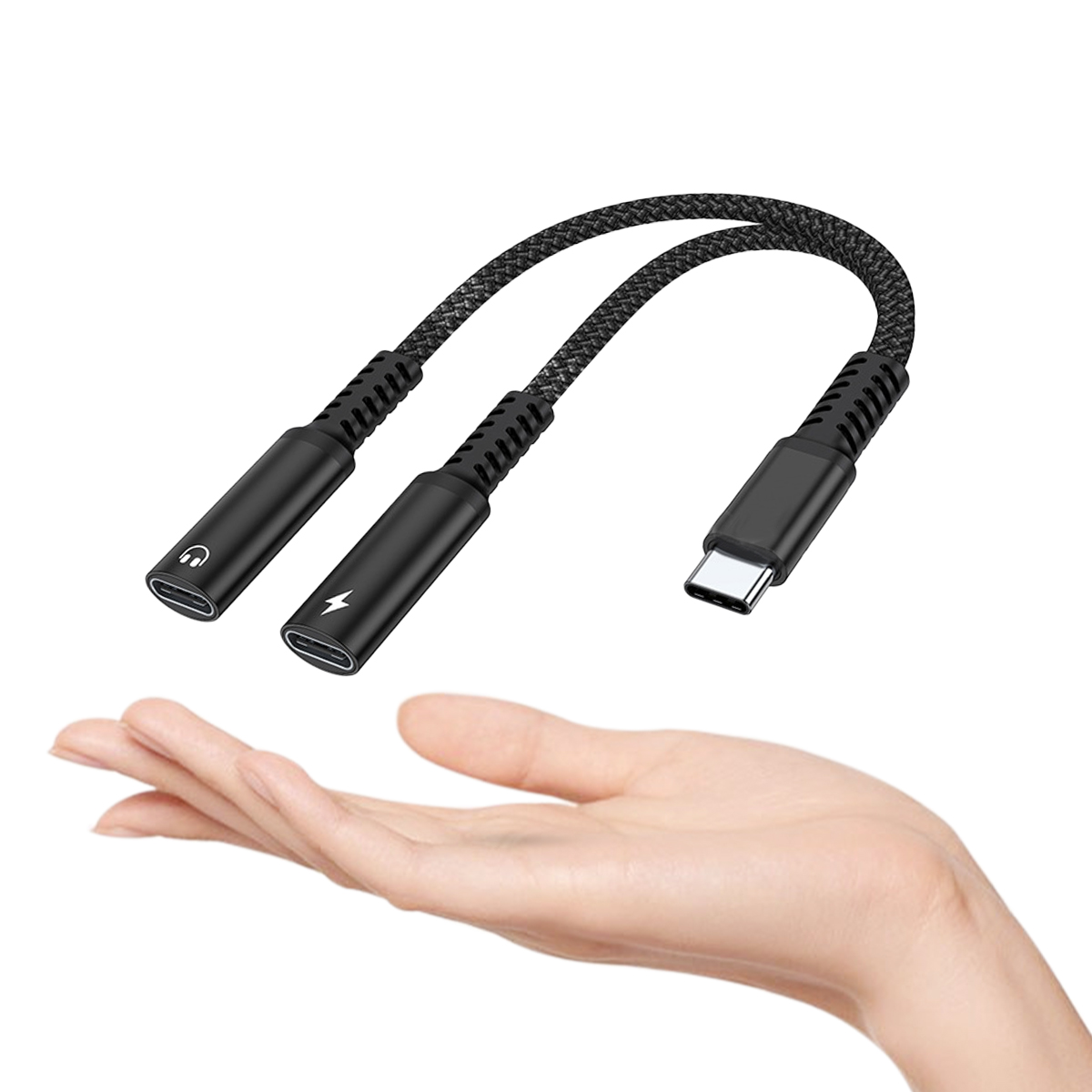 محول USB C ثنائي المنفذ 2 في 1 - مراجعة Earphone Splitter Jack وسعره