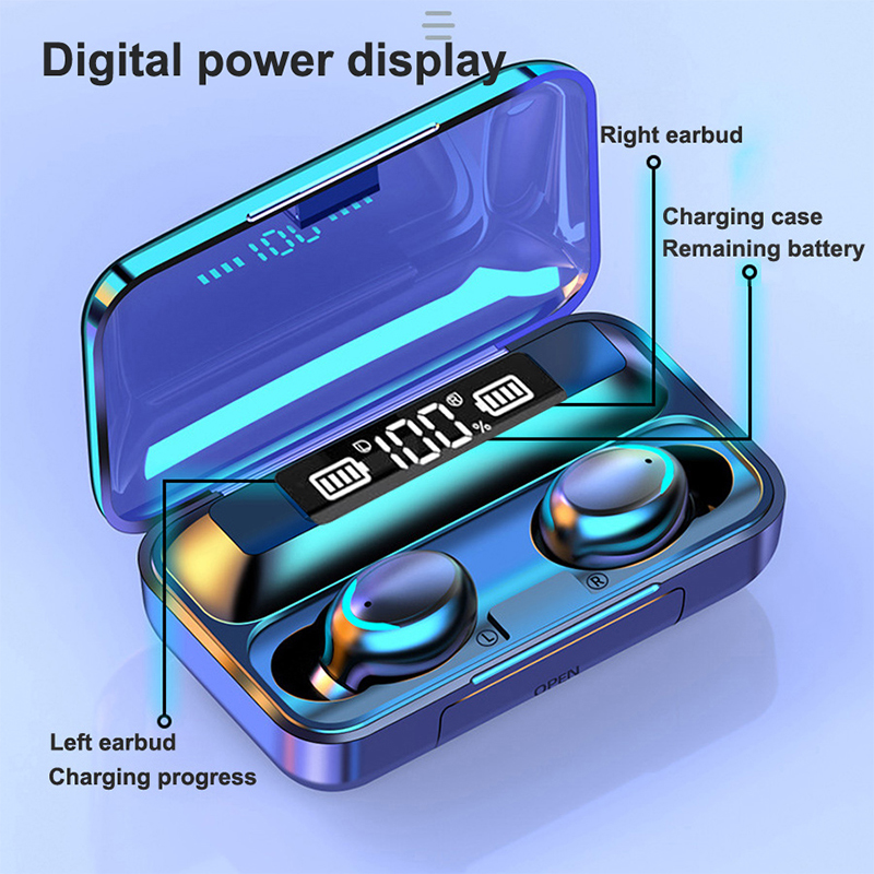 2026 F9 سماعات لاسلكية LED Dis - مراجعة Wireless Earbuds Tws وسعره