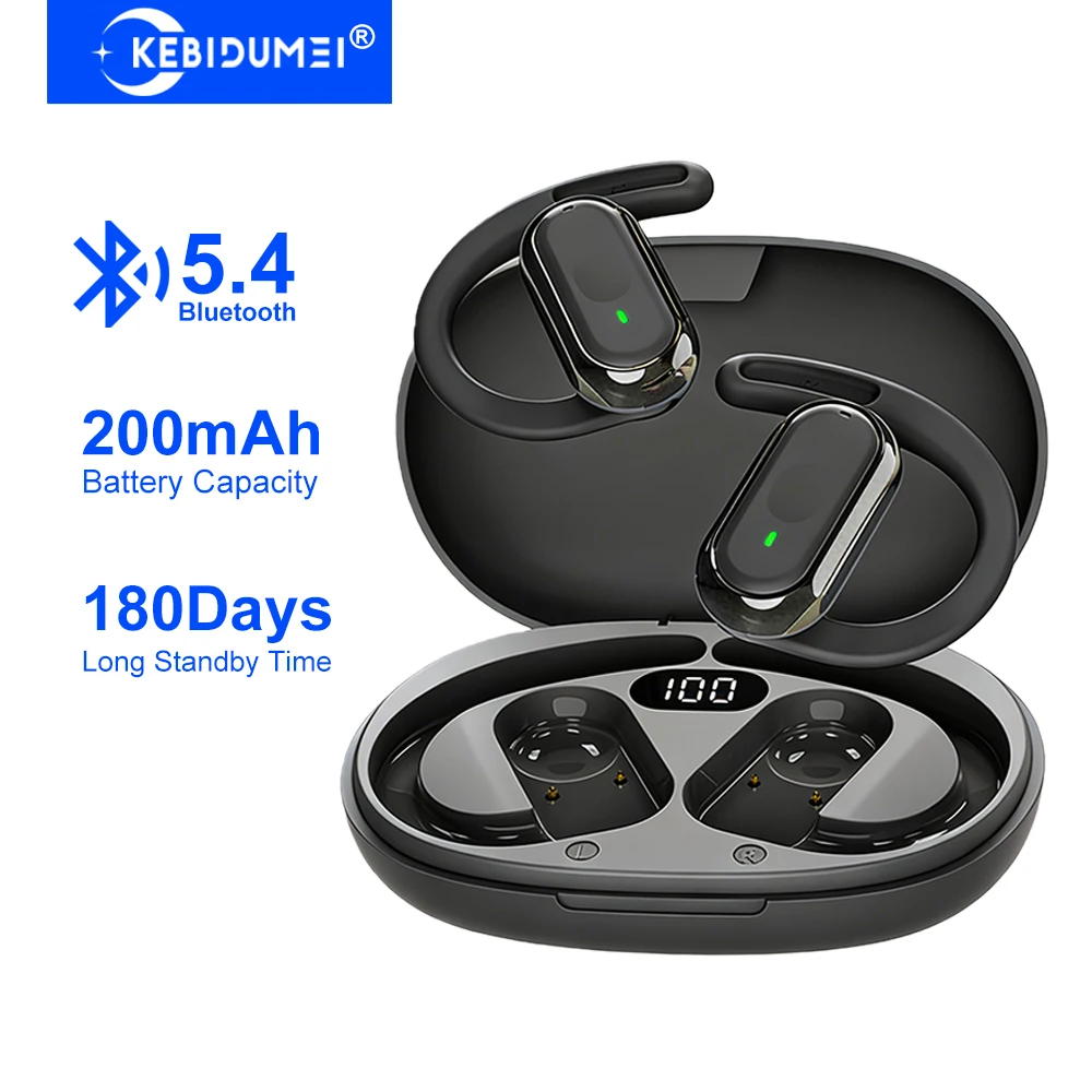KEBIDUMEI مفتوح الأذن بلوتوث 5 - مراجعة Sports Earphone Hook وسعره