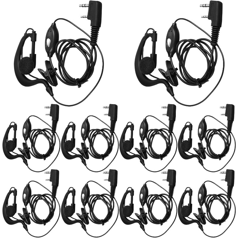 10 قطع سماعة أذن لاسلكية مع مي - مراجعة Wired Earphone Mic وسعره