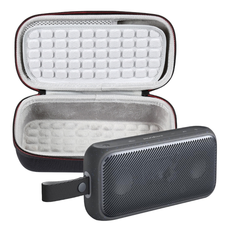 حقيبة سفر صلبة لصندوق حماية سم - مراجعة Anker Speaker Soundcore Motion+ وسعره