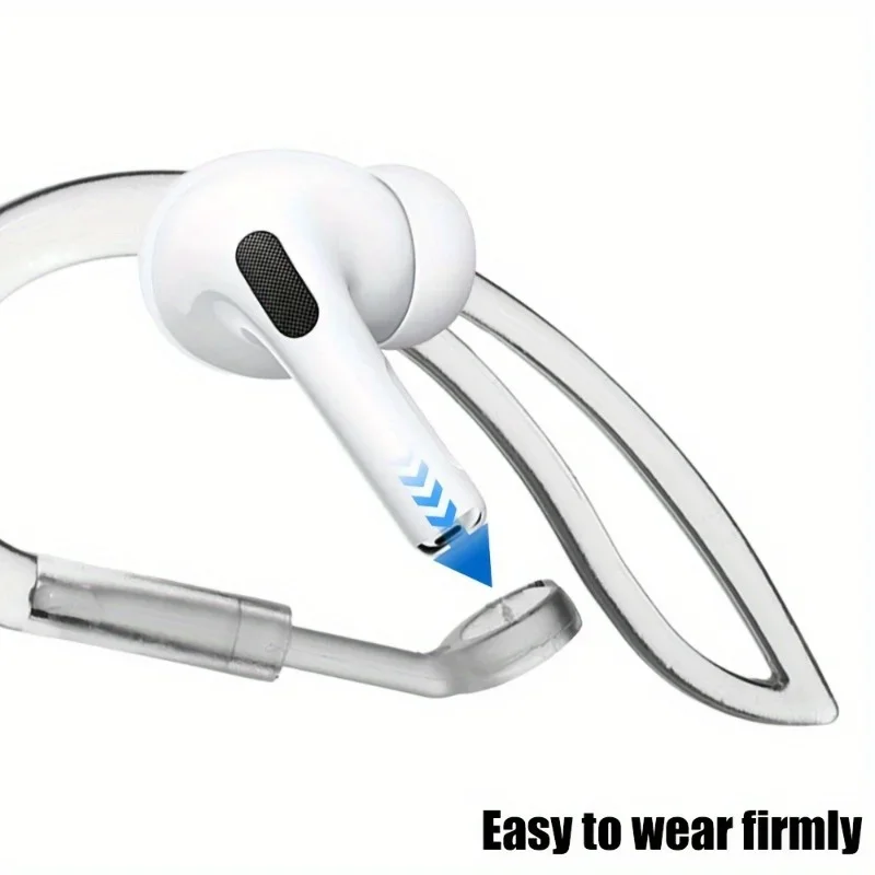 1/2 زوج من خطاف الأذن الشفاف ل - مراجعة Sports Earphone Hook وسعره