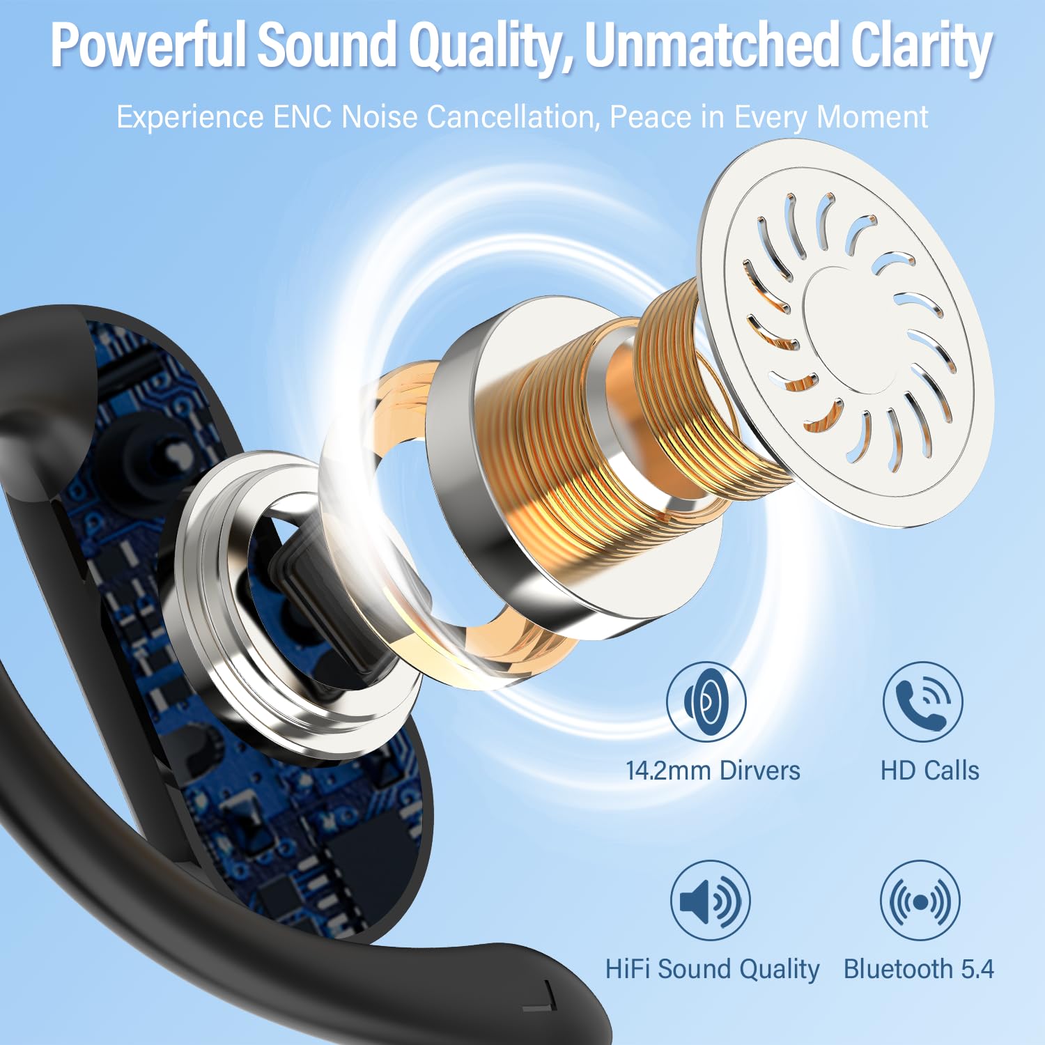 سماعات أذن مفتوحة 2026 بتقنية  - مراجعة Sports Earphone Hook وسعره