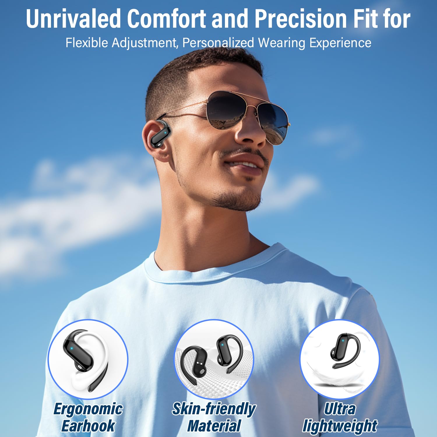 سماعات أذن مفتوحة 2026 بتقنية  - مراجعة Sports Earphone Hook وسعره