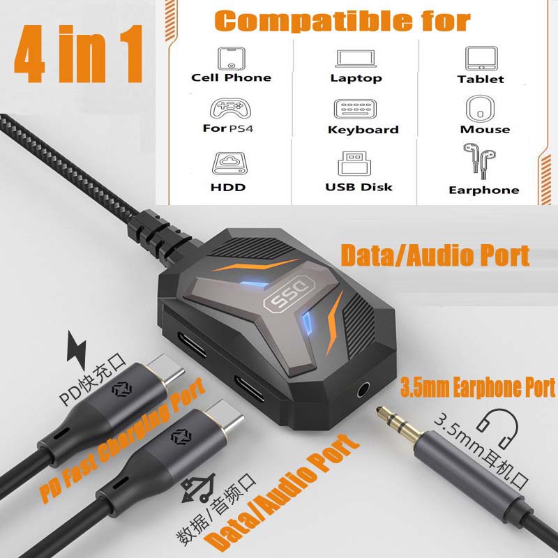 محول USB-C إلى مقبس ستيريو 3.5 - مراجعة Earphone Splitter Jack وسعره