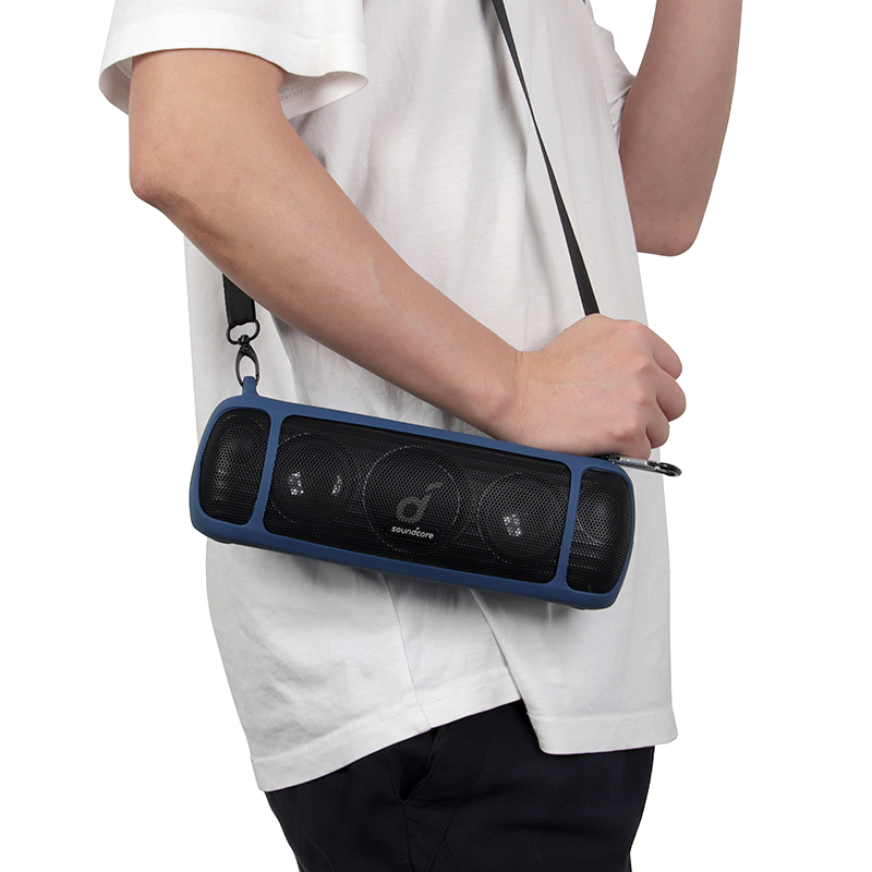 حافظة من السيليكون لسماعات Ank - مراجعة Anker Speaker Soundcore Motion+ وسعره