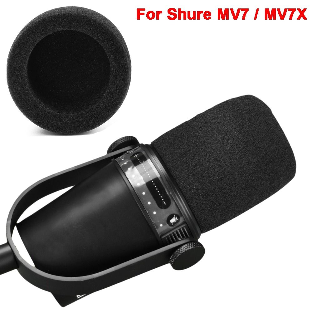 غطاء ميكروفون بديل من الإسفنج  - مراجعة Shure Mic Mv7 وسعره