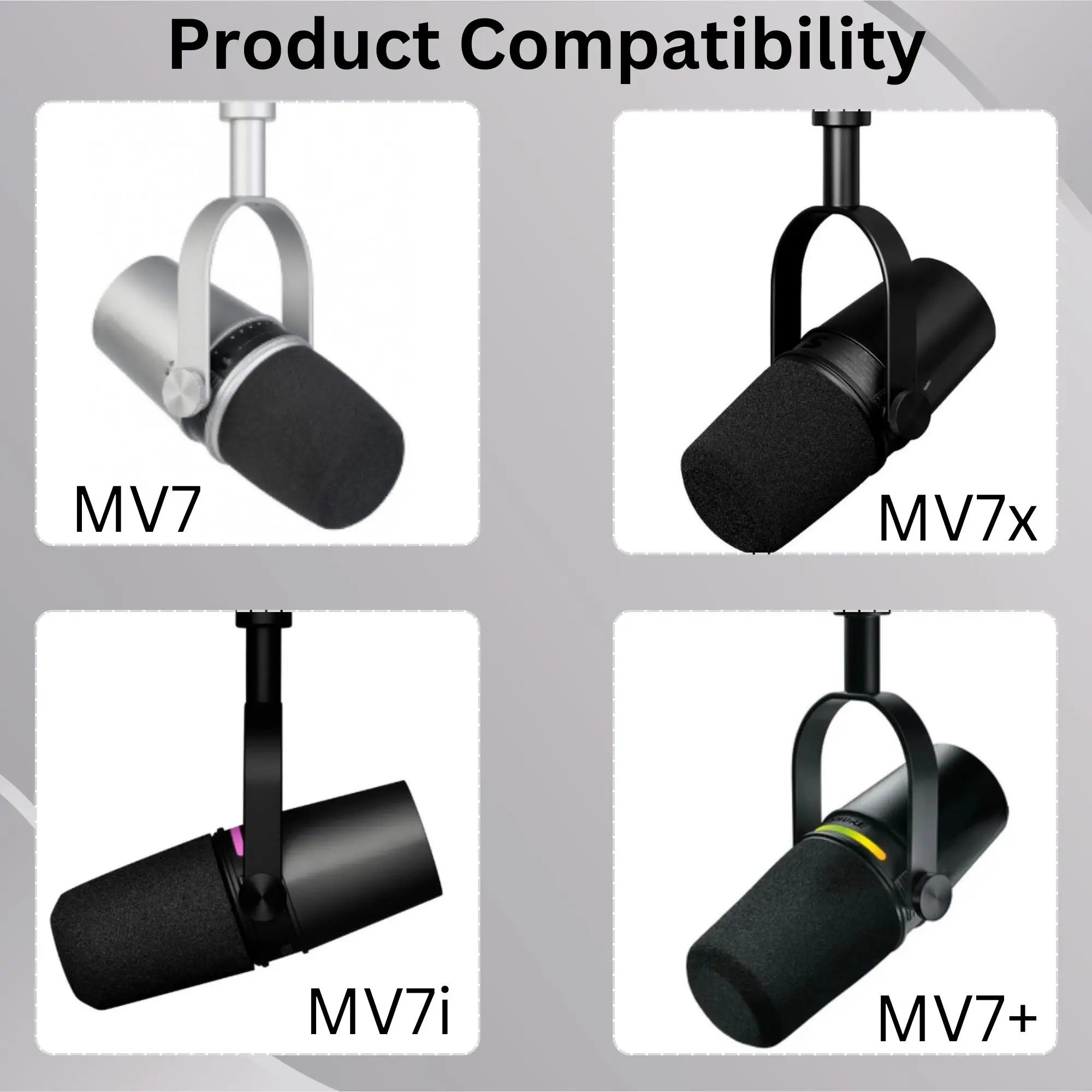 فلتر بوب رغوي MV7 سباركلي لـ S - مراجعة Shure Mic Mv7 وسعره