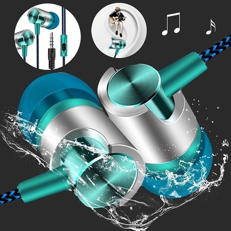 9D ستيريو سماعات أذن سلكية باس - مراجعة Wired Earphone Mic وسعره
