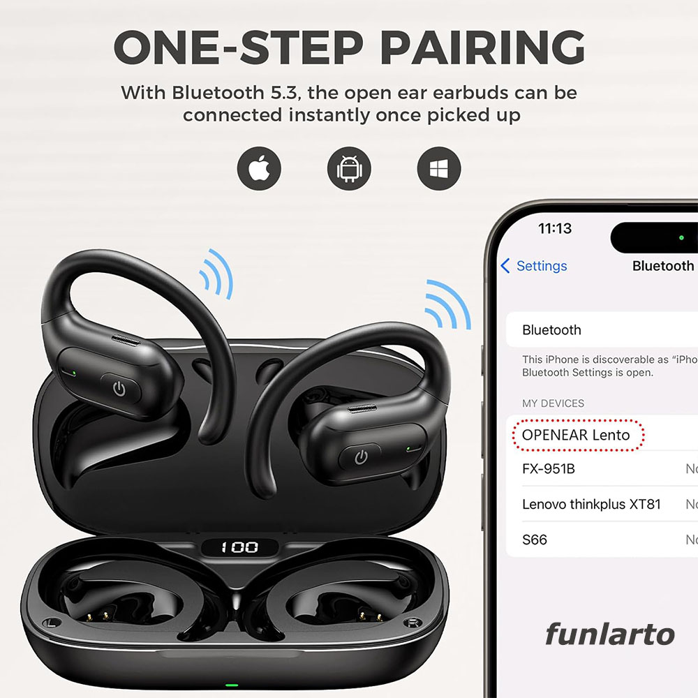 سماعات أذن لاسلكية للجري مفتوح - مراجعة Sports Earphone Hook وسعره